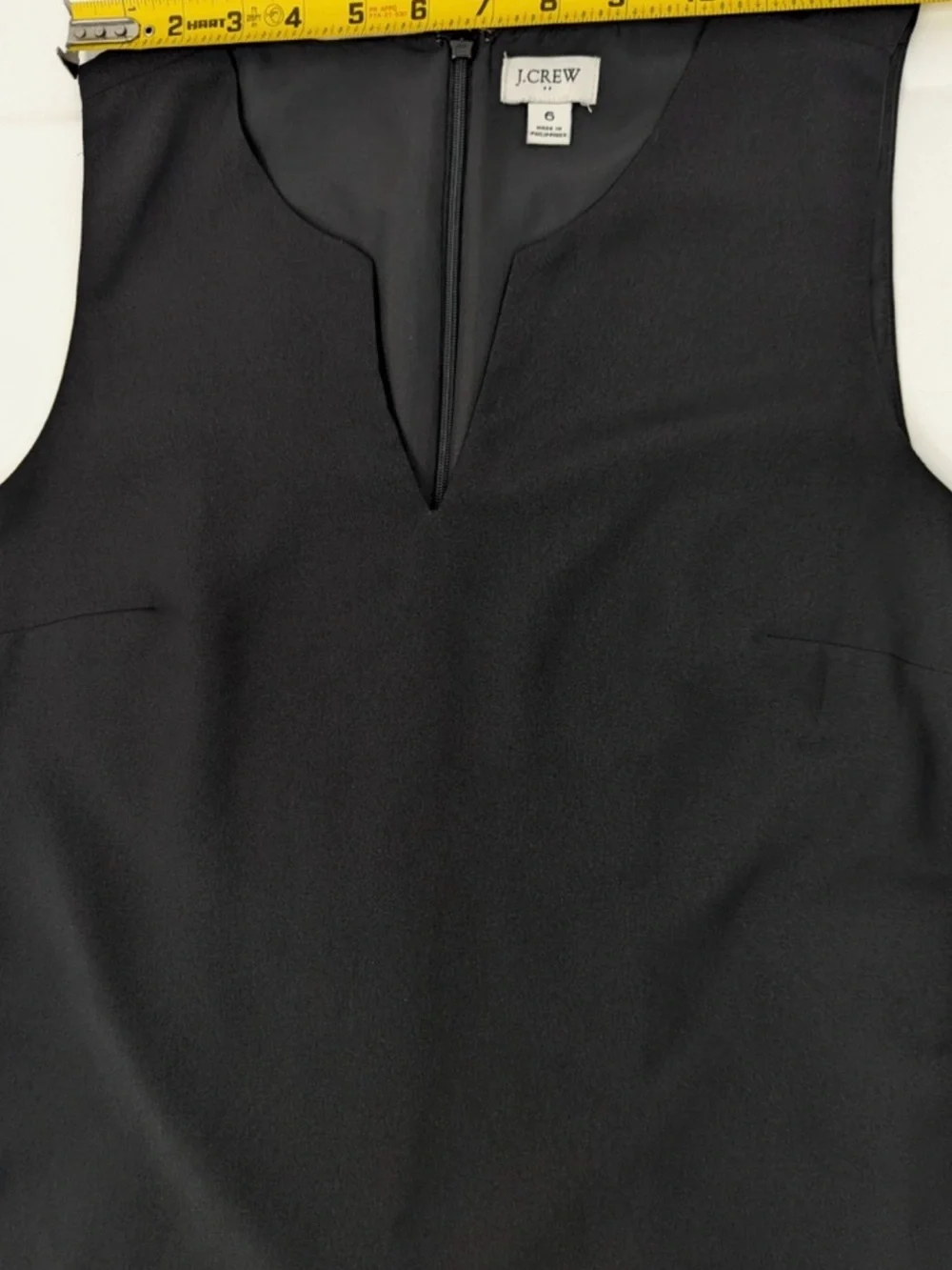 NWT J. Crew Classic Black V-Neck Suiting Dress